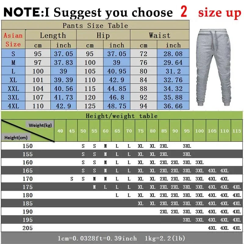 Men's Luxury Print Fleece Sweatpants Warm Jogging Pants Multiple