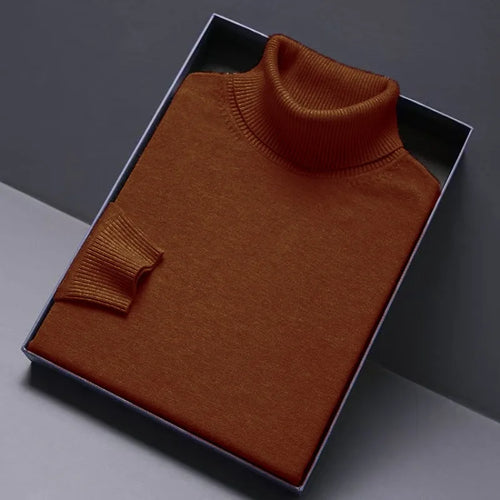 Animal Game Turtleneck Knitwear Luxury Men's Sweater Long Fit Pullover