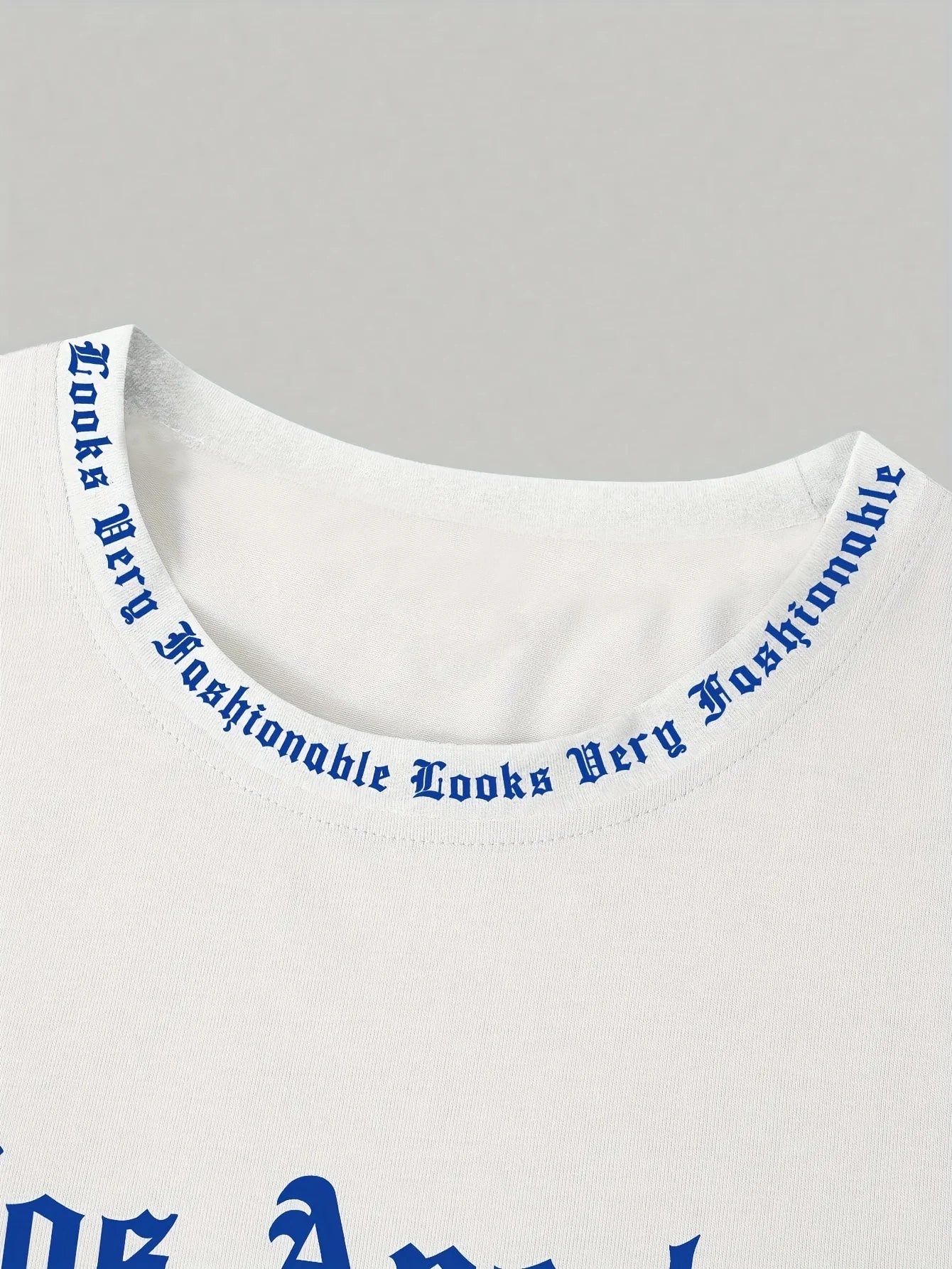 The 2025 summer new men's T-shirt 3D letter print casual loose