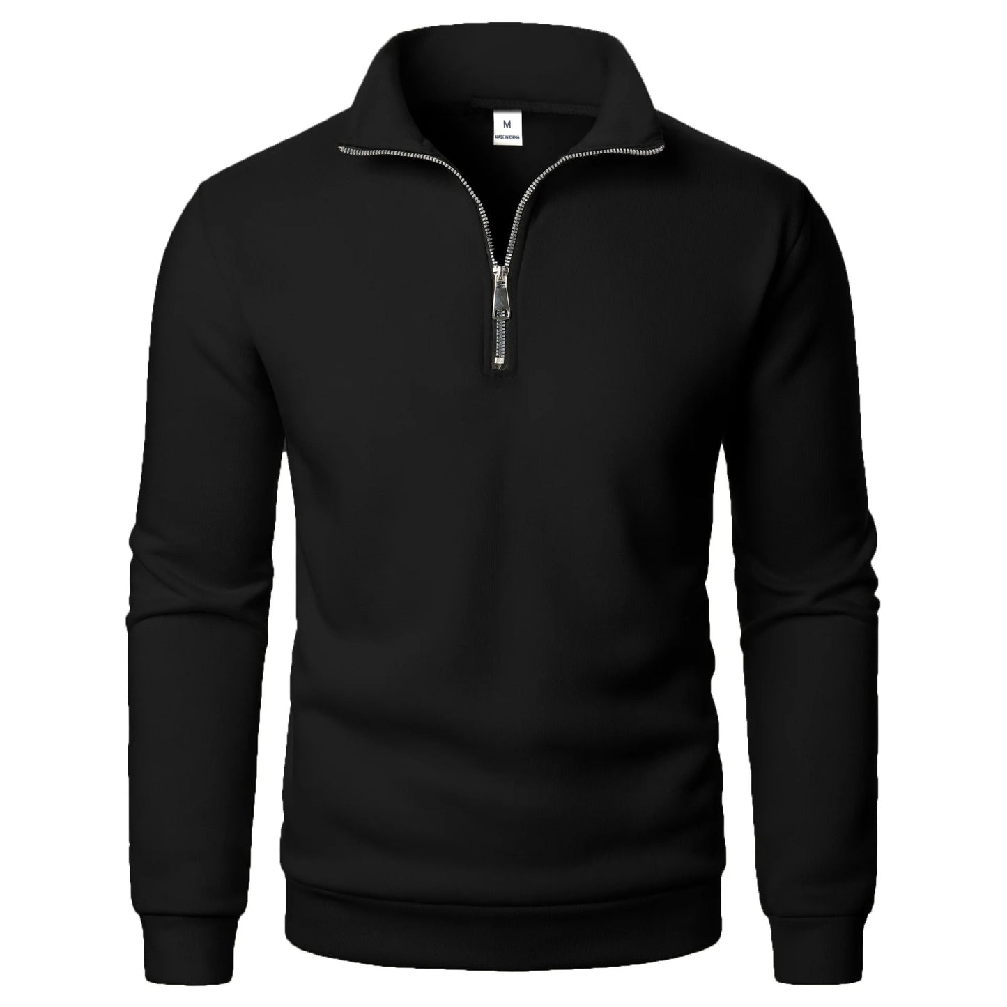 Spring and Autumn new casual half zipper stand up collar hoodie trend