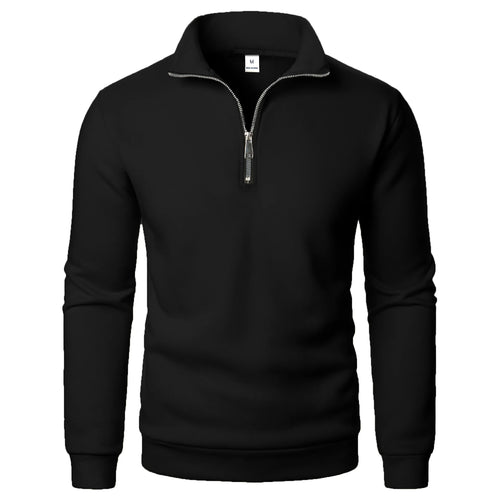 Spring and Autumn new casual half zipper stand up collar hoodie trend
