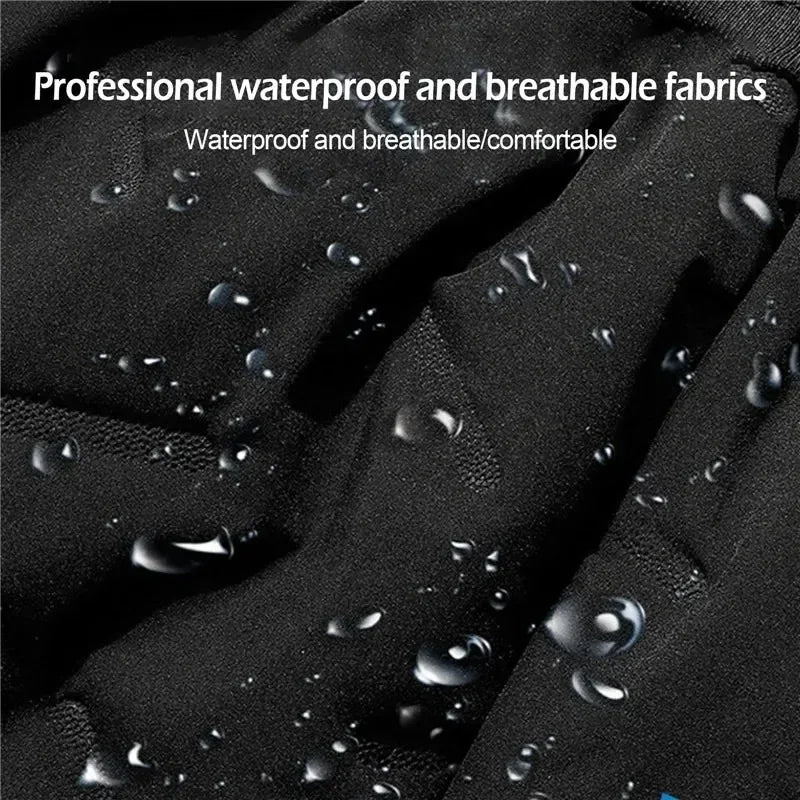 Men Plush Thick Fleece Waterproof Sweatpant Winter Windproof Casual