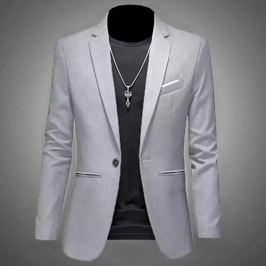 Men's Trendy Leisure Boutique Suit Jacket  Autumn Casual Business Slim