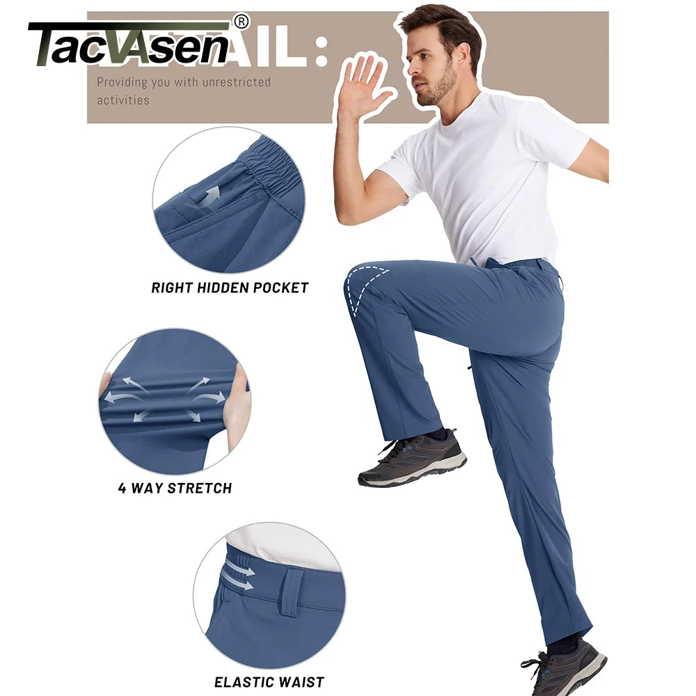 TACVASEN Lightweight Hiking Pants Mens Quick Dry Cargo Work Pants