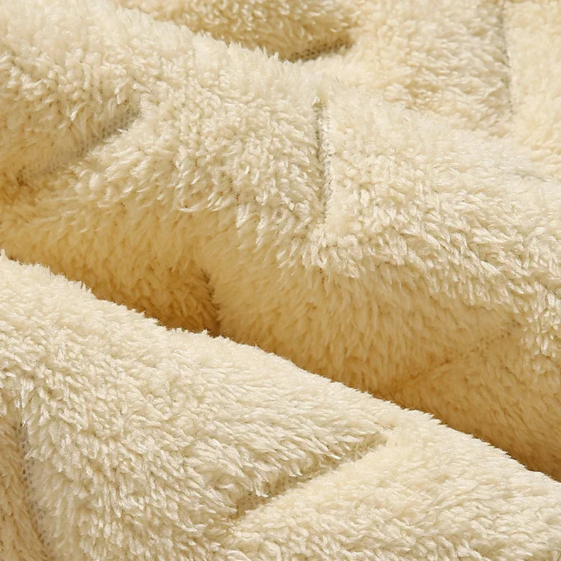 Winter Sweatwear Men Plush Thick Fleece Sweatpant Lambswool Thermal