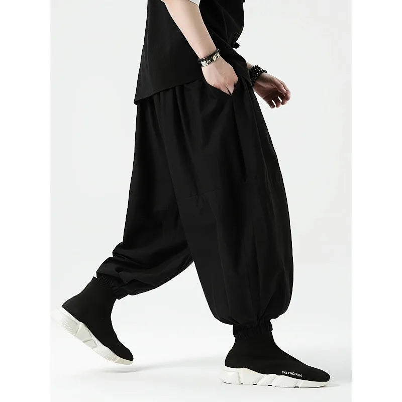 FGKKS Brand New Men Pants Fashion Korean Style Harem Loose Style