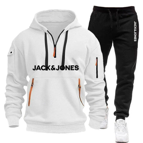 Two sets of men's sportswear for autumn/Winter 2025, including a