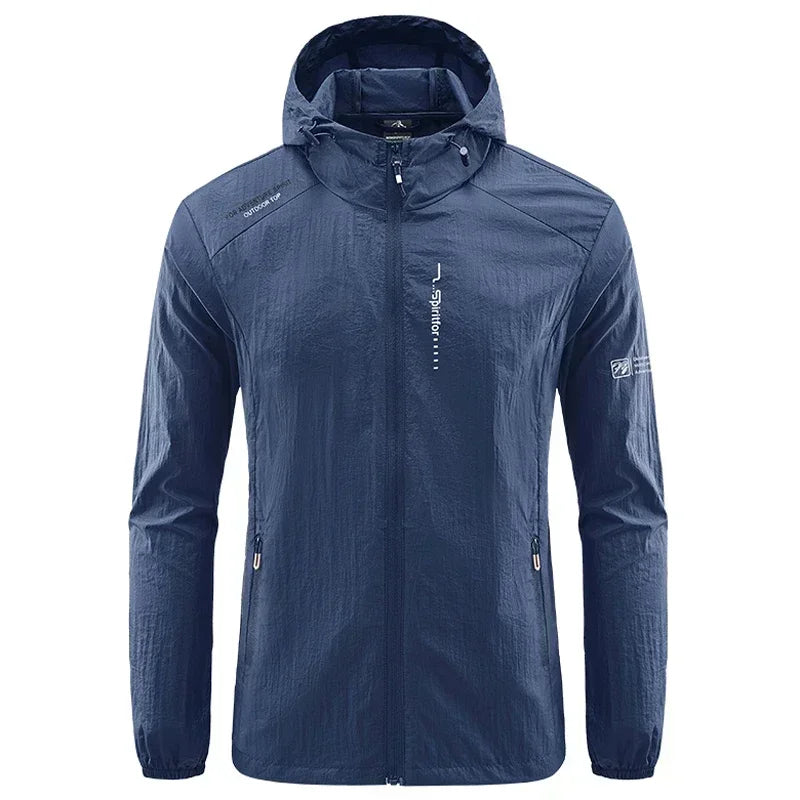 UPF50+ Summer Outdoor Quick Dry Sun-Protective Thin Jacket Men Hiking