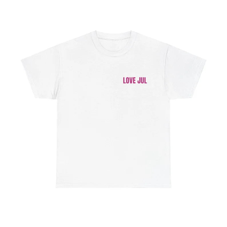 New Maillot Jul T Shirt Summer Cotton Men's Women Top Tee Short Sleeve