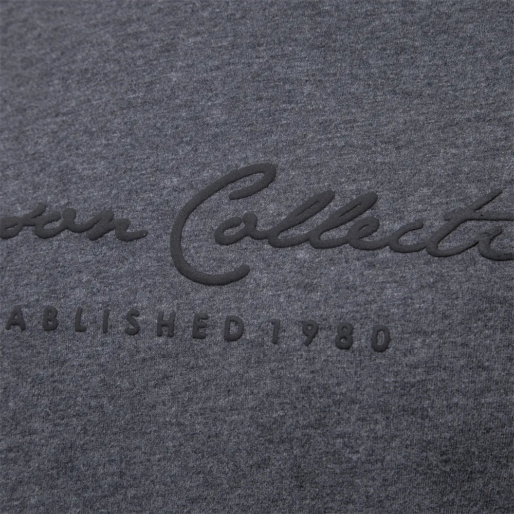 AIOPESON 100% Cotton Long Sleeve Men's T-shirt Solid Color Letter