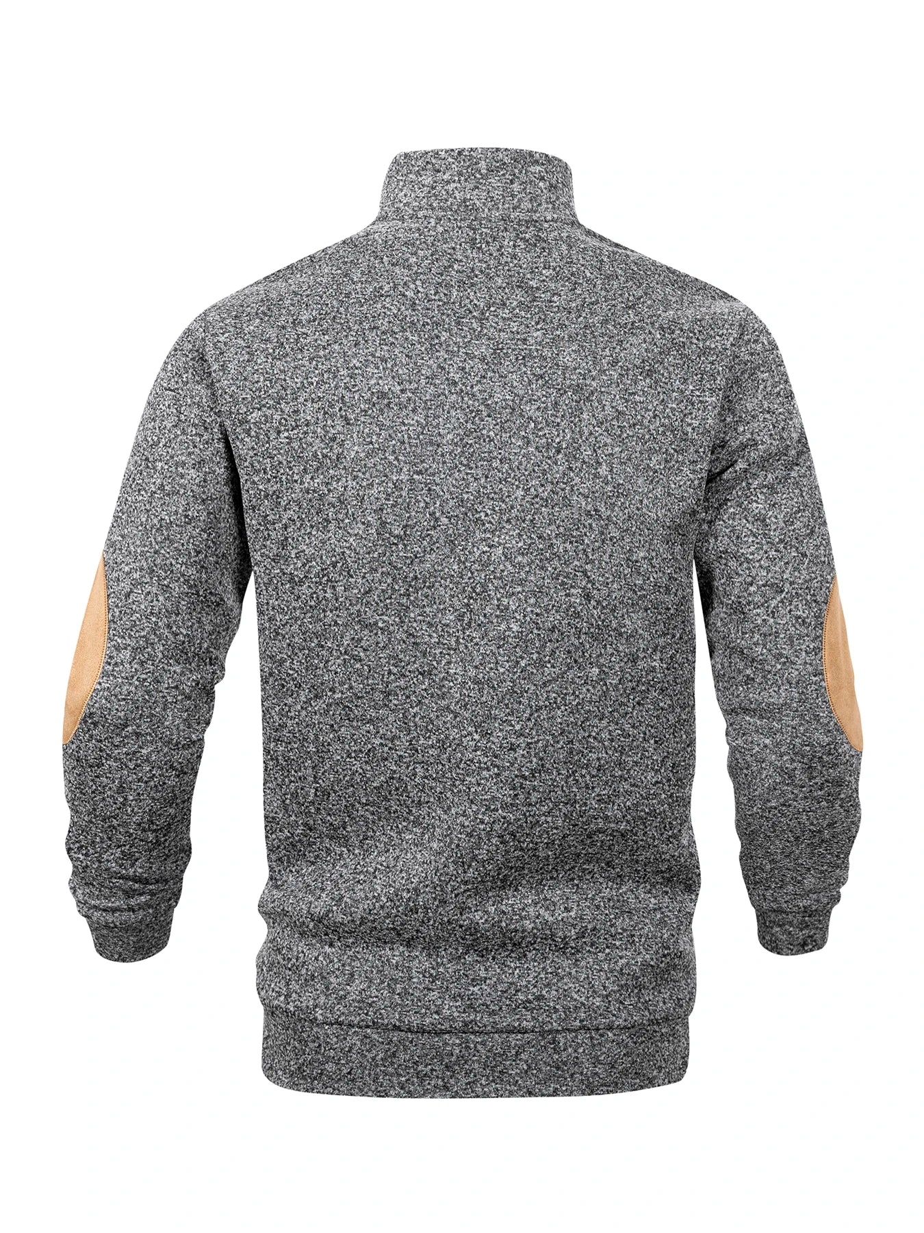 Spring Autumn Men's Casual Pullover Button Down Stand Collar Henley