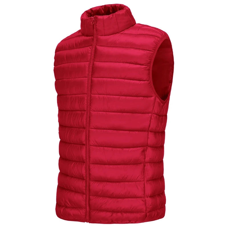 Men's Casual Vest Jackets Lightweight Sleeveless Coats Outdoor Full