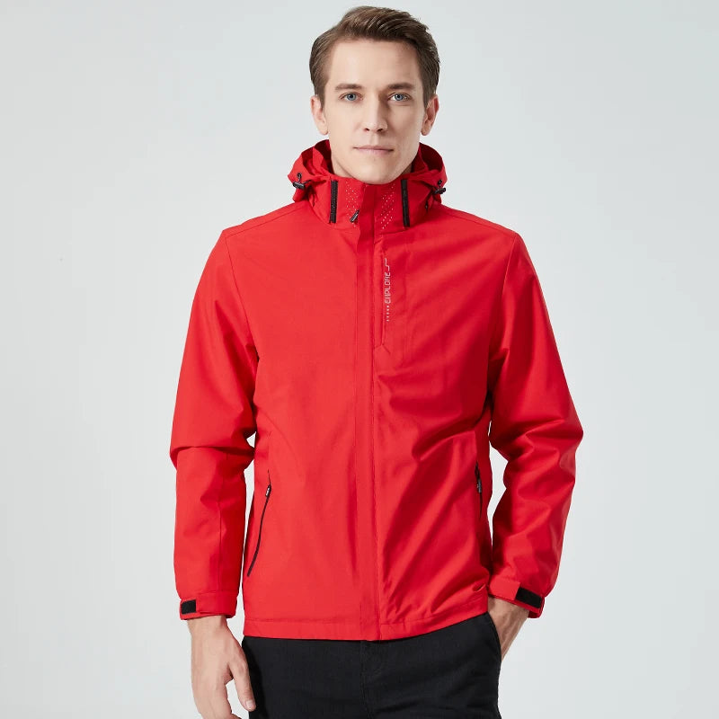 Autumn New Men's Mountaineering Jacket Windproof and Waterproof Fabric