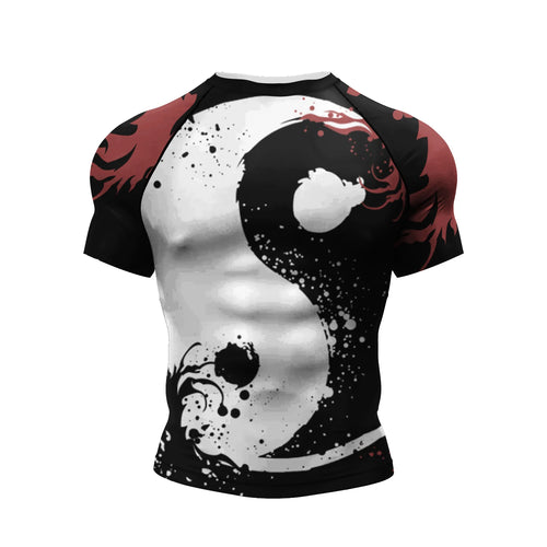 Cody Lundin Short Sleeve Pink Mens Jiu Jitsu BJJ No Gi Rash Guard