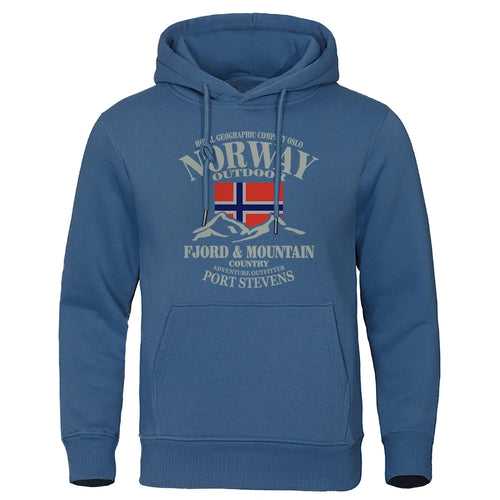 Norway FjordFashion High Quality Hoody Oversize Casual Mountain