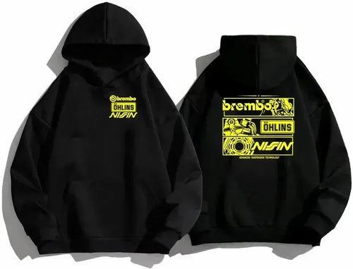 2024 Men's Hoodie Ohlins Sports Racing Top Reversible Shock Ohlins