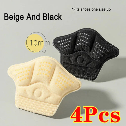 4Pcs Heel Stickers Heel Protectors Sneaker Shrinking Size Insoles
