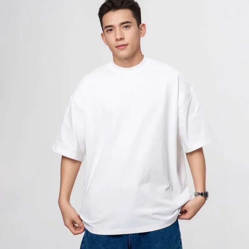 Heavy Wight 425 grams Men T Shirt Cotton Half Sleeve Brathable High