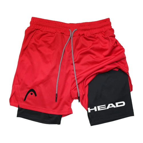 Anime Berserk Head Running Shorts Men Fitness Gym Training 2 in 1