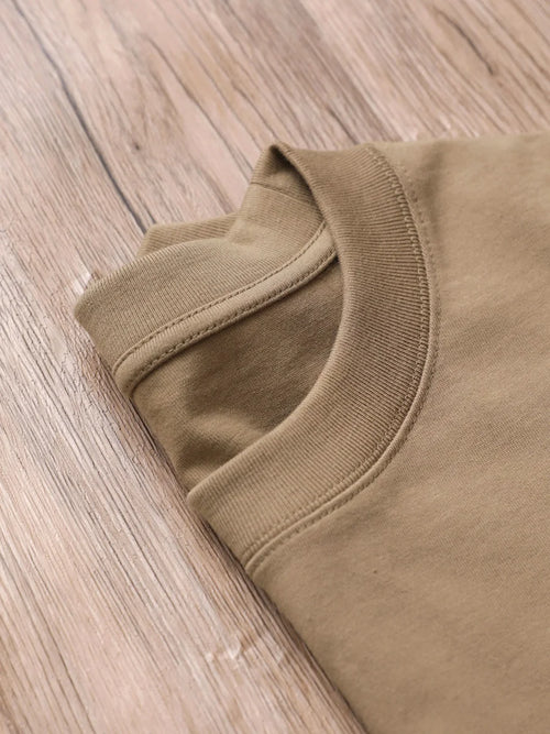 11.29oz 320Grams Heavy Cotton Weight Oversized Loose Men T-shirt Solid