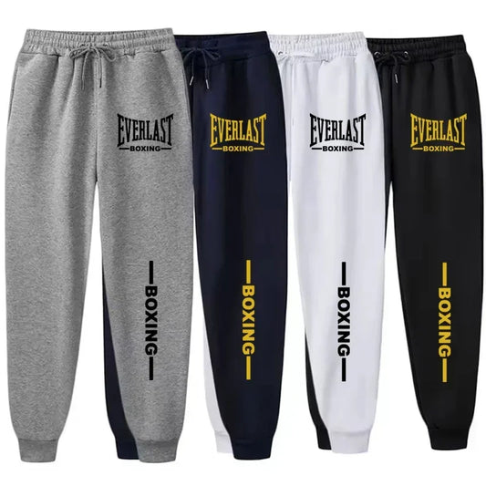2025 Autumn Winter EVERLAST Printed Running Pants Men Women Outdoor