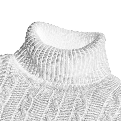 New Turtleneck Sweater Casual Men's Rollneck Knitted Sweater Keep Warm