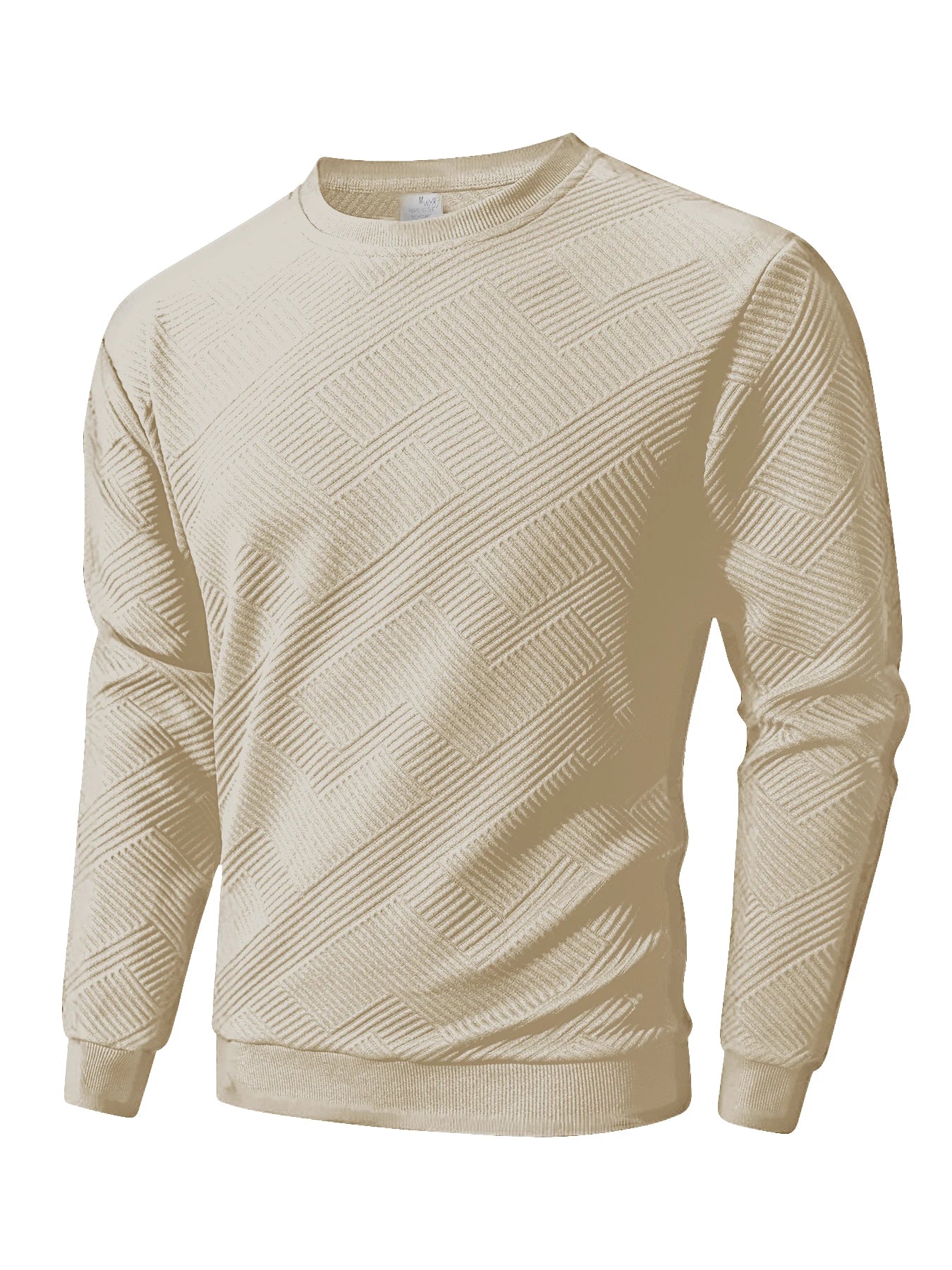 Men's Crew Neck Sweatshirts Spring Autumn Warm Basic Outdoor Pullover