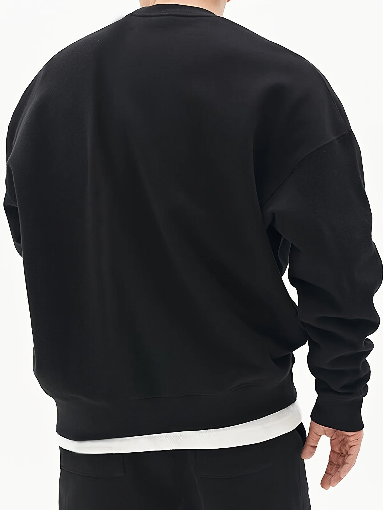 Men's Fashion - Forward Casual Trendy Solid - colored Crew - Neck