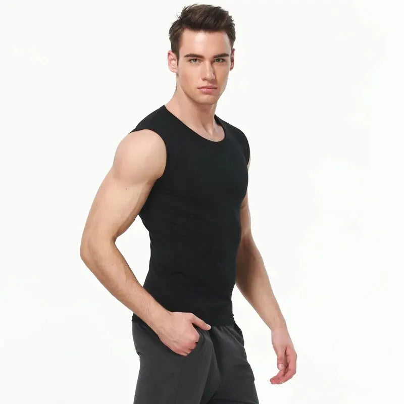 3/1 Pack Men's Cotton Sleeveless Vest Young Men's Wide Shoulder Sports