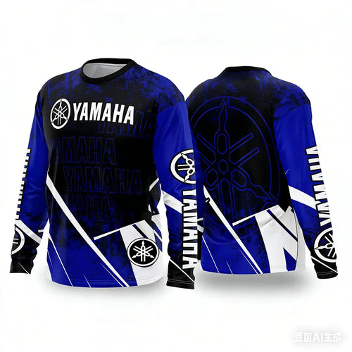 Summer YAMAHA Men Women Motorcycle Riding Suit Loose Breathable Quick