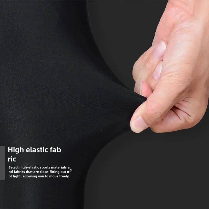 New Men's Tight Sports Pants Slim Pants Autumn And Winter Thermal