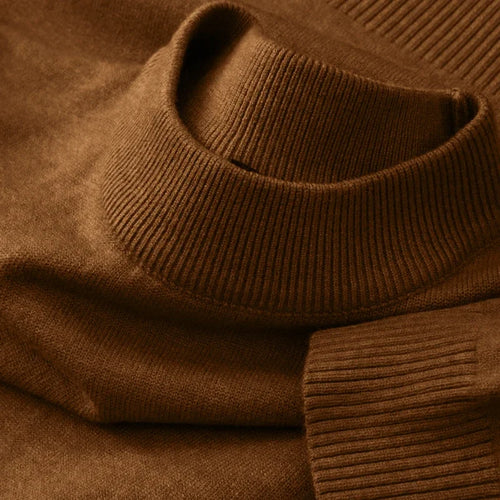 Autumn New Men's Casual Mock Turtleneck Sweater Long Sleeved Warm