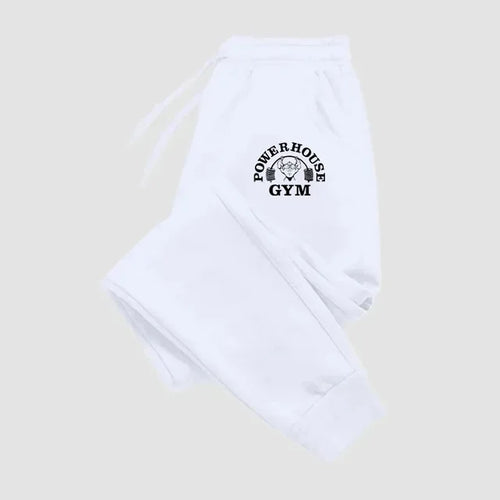 GYM Powerhouse Print Pants Men Casual Sports Pants Running Workout