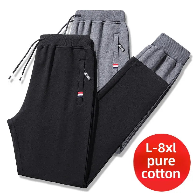 Autumn Pants Loose Gyms Jogger Track Pants Mens 6XL  8XL Men Fitness