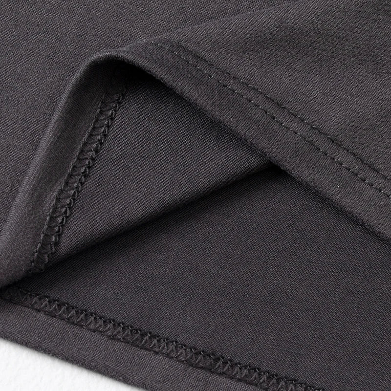2-piece Men's Autumn And Winter Solid Color Round Neck Fashionable