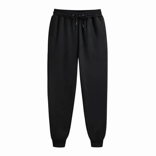 Men's Casual Sweatpants Fleece Sports Pants Unisex Fashion Solid Loose