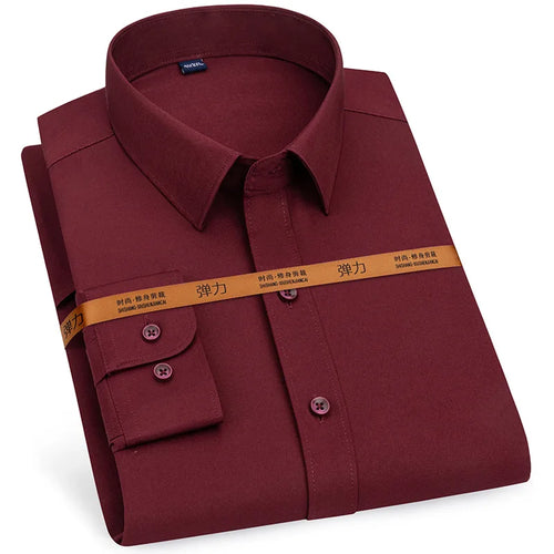 New men's dress shirt long sleeve thin free ironing business casual