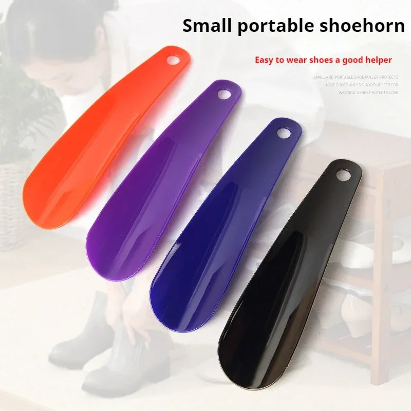 NEW 16cm Single Piece Short Handle Plastic Shoe Horn Handle Shoehorn