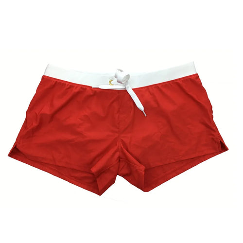 Men's Swimsuit 10 Color Back Pocket Design Quick-drying Beach Men's