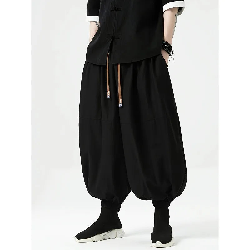 FGKKS Brand New Men Pants Fashion Korean Style Harem Loose Style