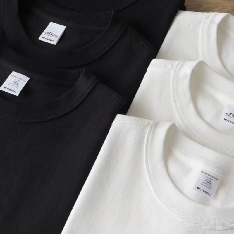 2025 Autumn Winter Letter Printing Men's T-shirt High Quality Cotton