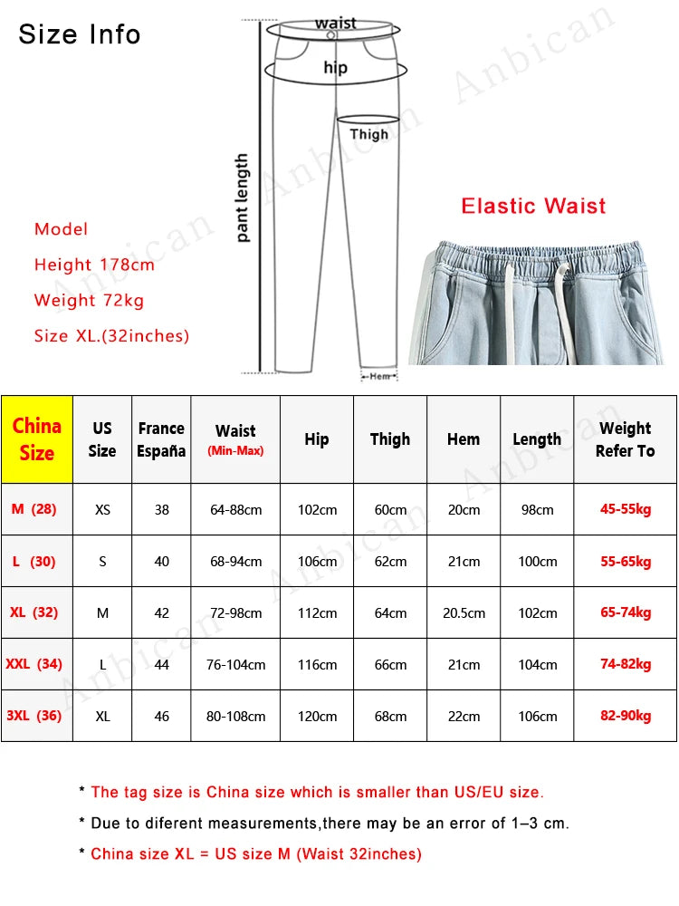 Winter Men's Jeans Korean Fashion Fleece Liner Thick Warm Straight