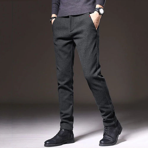 Men's Straight Leg Long Daily Pants Casual Straight Slim Fit Narrow