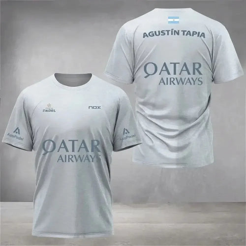 Men Padel Tennis Kid T-Shirt Sports Training Tops Male Casual Short