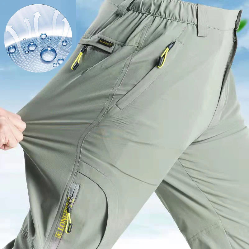 SFABL 5XL Summer Quick Dry Hiking Pants Men Stretch Waterproof