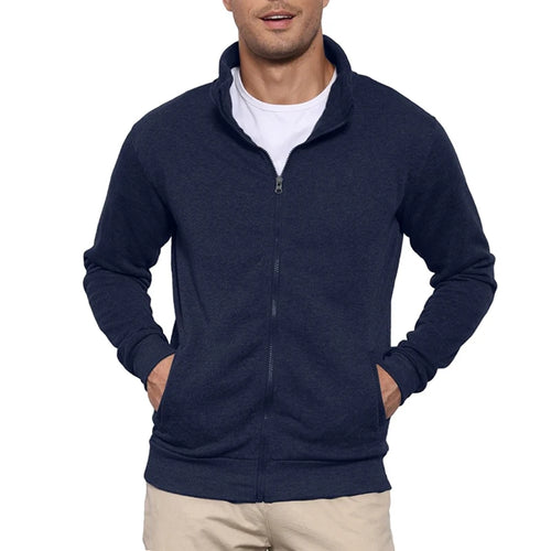 New Men's Sweat Jacket Pullover Hoodie Sweatshirt Man Without Hood