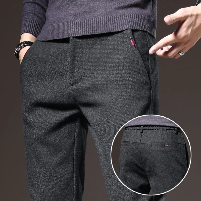 Men's Straight Leg Long Daily Pants Casual Straight Slim Fit Narrow
