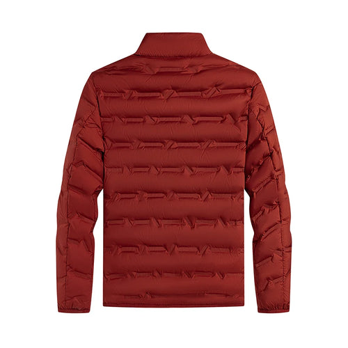 Graphene Self-heating Down Jacket Men Solid Windproof Pleated Down