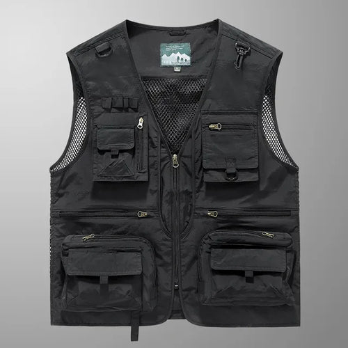14 Pockets Summer New Men US Tactical Hiking Fishing Vest Mens