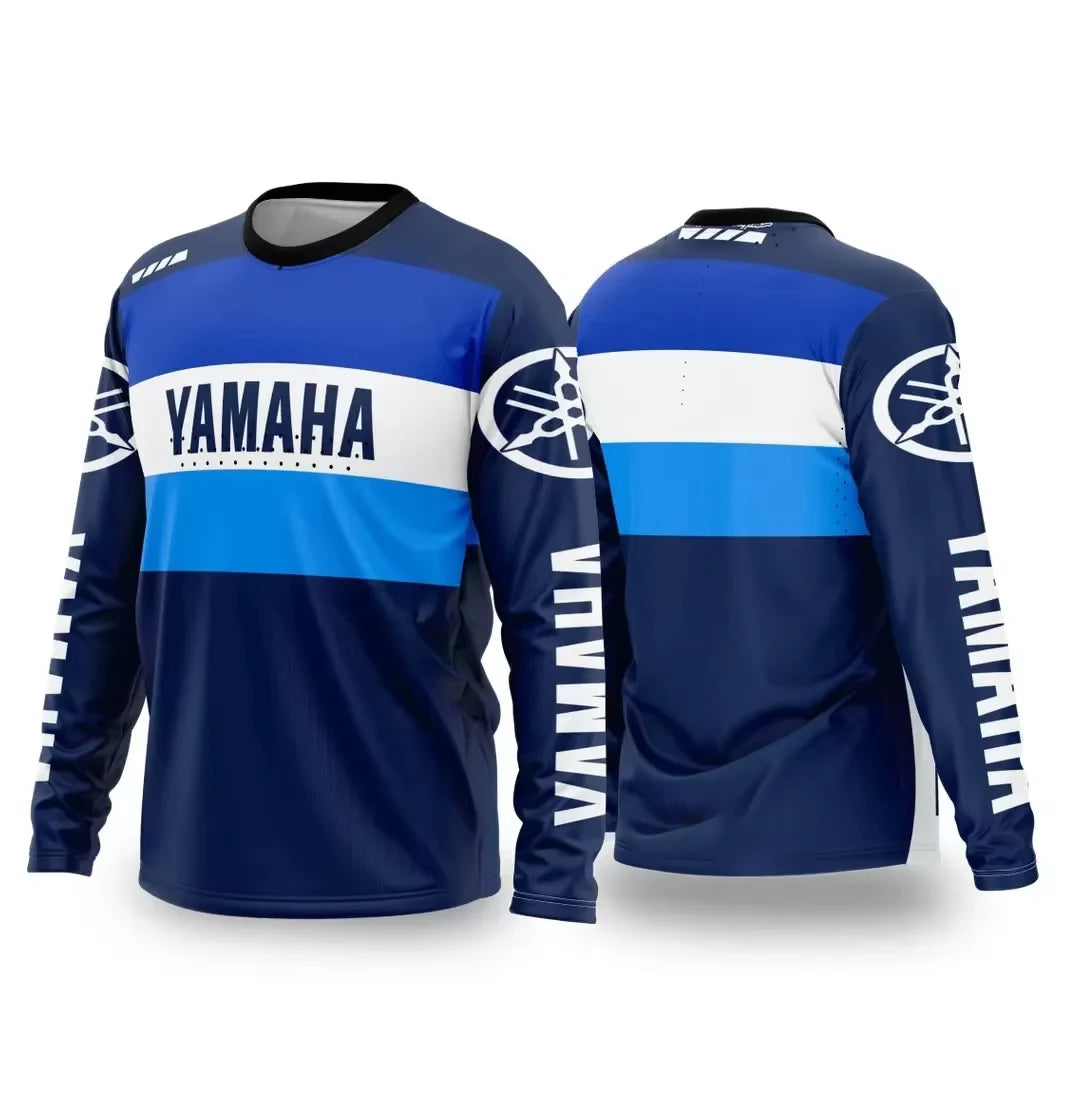 Summer YAMAHA Men Women Motorcycle Riding Suit Loose Breathable Quick